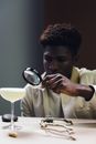Free stock photo of adult, afro, alcoholic beverage