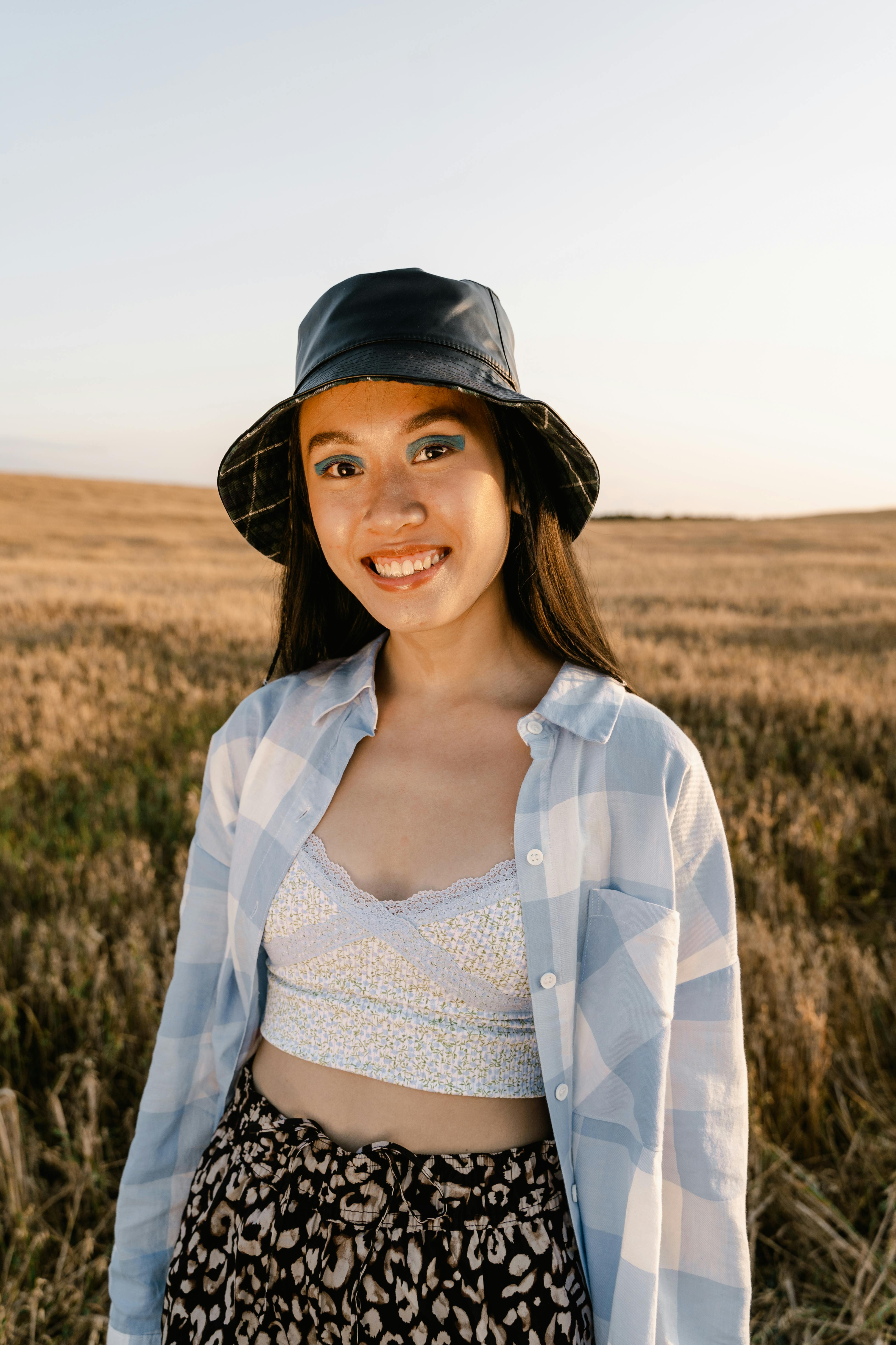 Portrait of a Girl with a Hat · Free Stock Photo