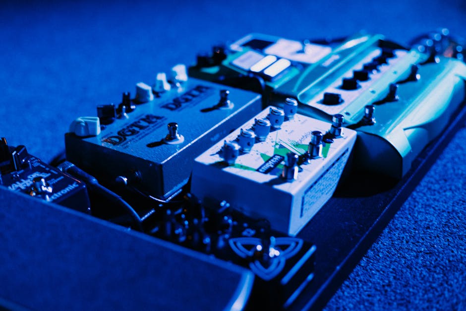 Free stock photo of concert, guitar, pedals