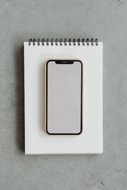 A Smartphone on a Notepad