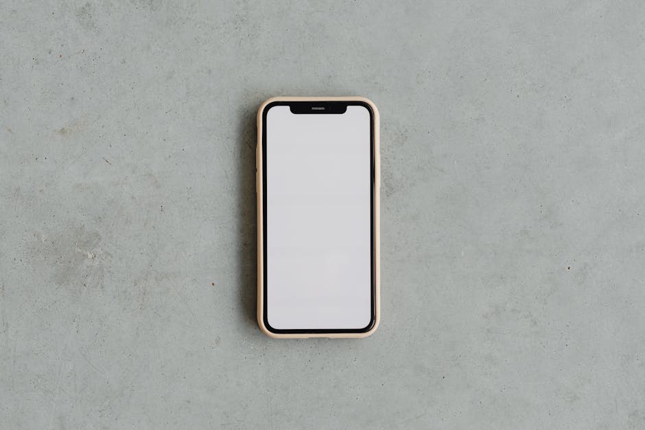 Person examining various portable display units in a conference room