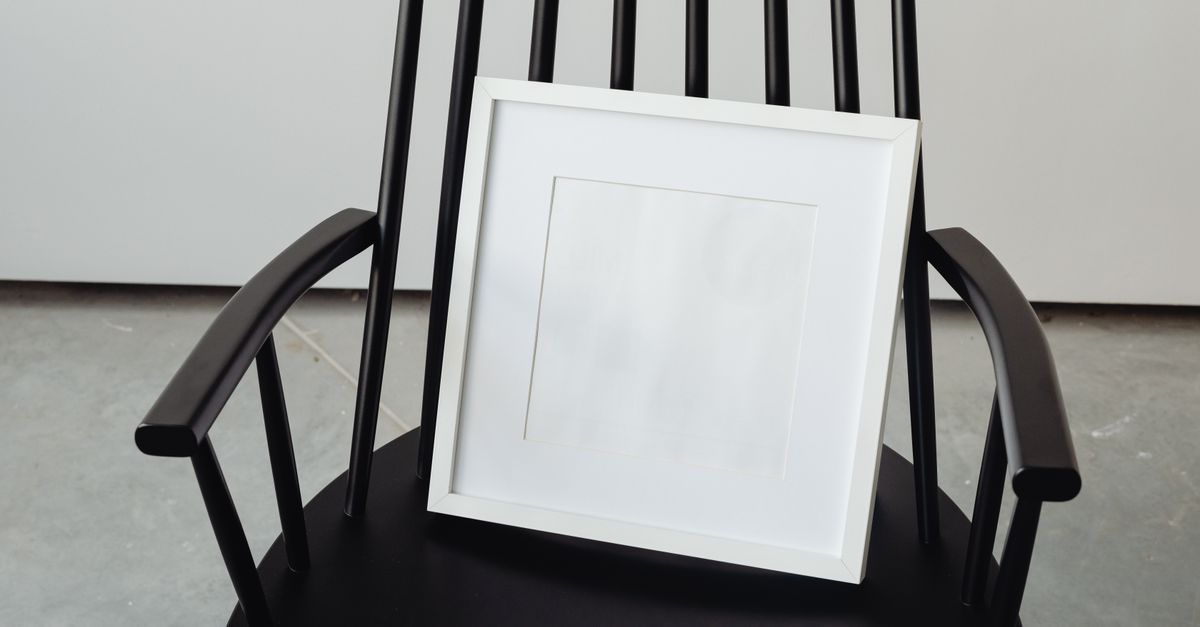 Chair Photo Frame A Picture Frame on a Chair · Free Stock Photo