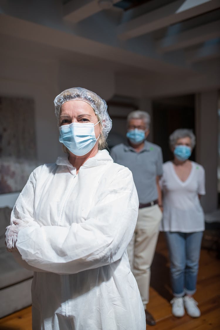 Portrait Of Doctor And Patients