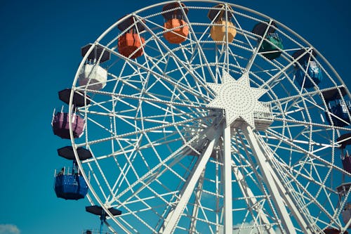 Free White Steel Ferris Wheel Stock Photo