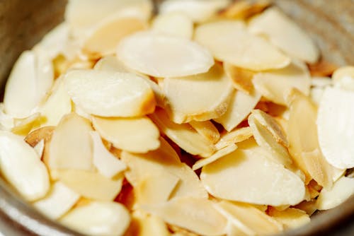 Free Close-Up Shot of Almond Slices Stock Photo