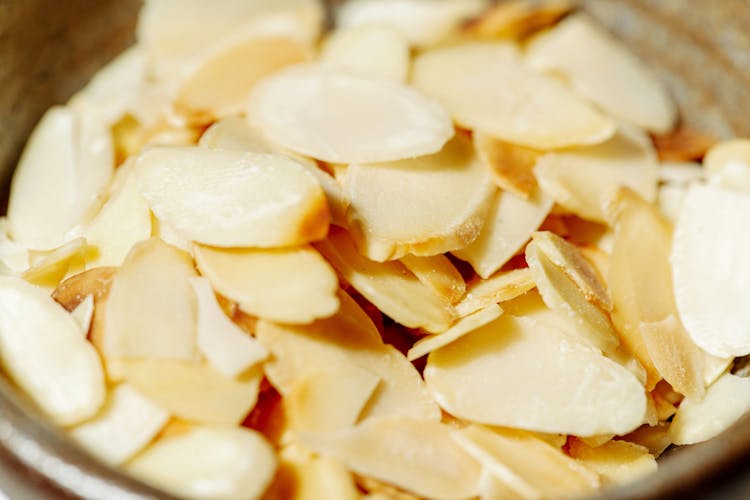 Close-Up Shot Of Almond Slices