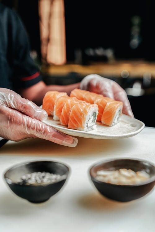 おいしい, ご飯, サーモンの無料の写真素材