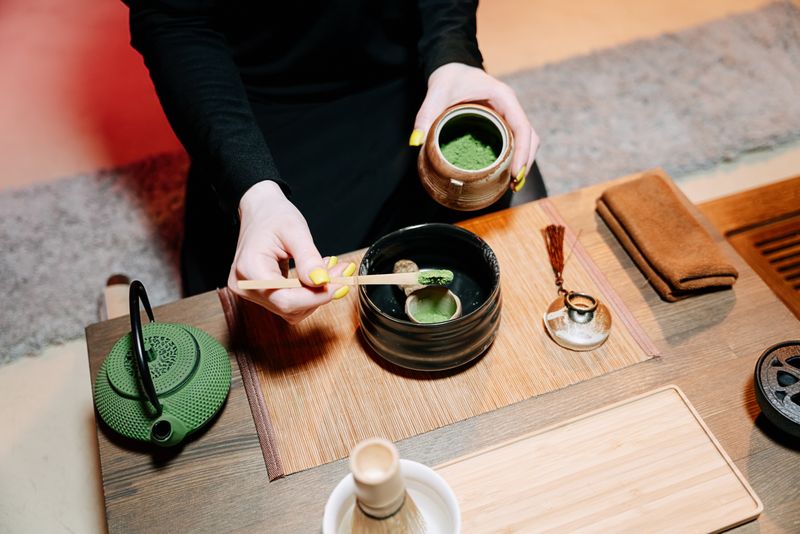 點抹茶的手