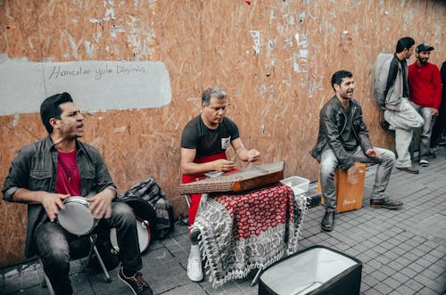 Street Musicians Performing on the Street