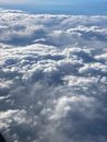 View of cloudy sky from drone