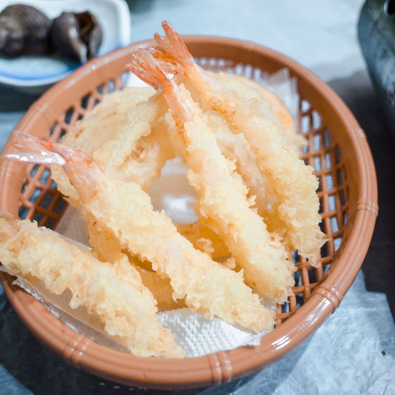 Sourdough Japanese Shrimp Tempura Crumb Crust