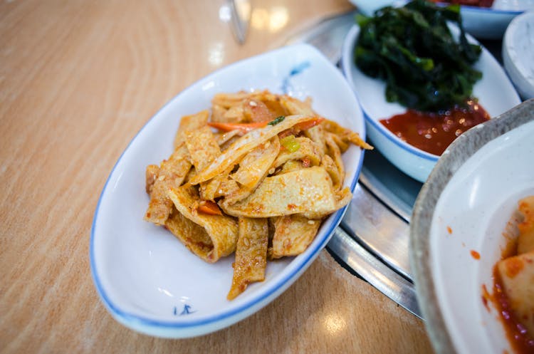 Stir-fried Fish Cake On A Bowl