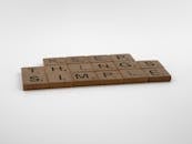 Brown Wooden Blocks on White Surface