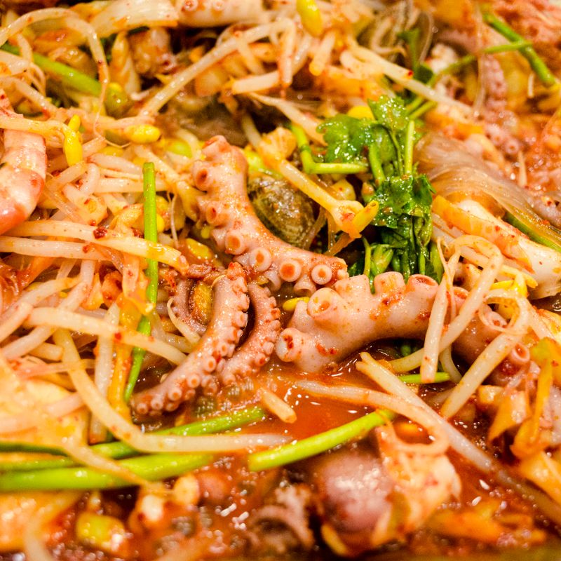 Greek Octopus and White Bean Stir-Fry with Oregano