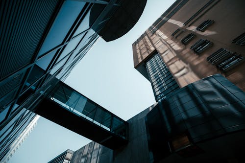 Free Low-Angle Shot of Buildings Stock Photo
