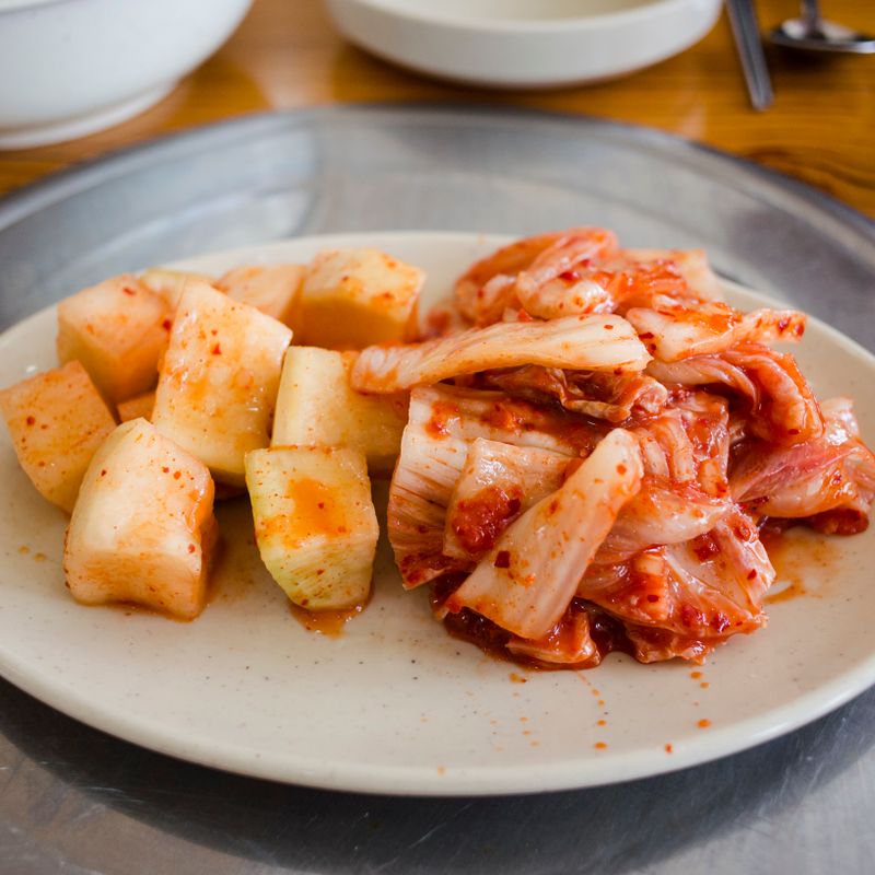 Korean Gochugaru Beef and Pickled Radish Manakish
