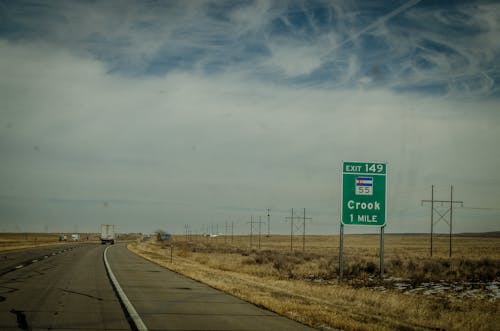 Free stock photo of 149, crook, exit