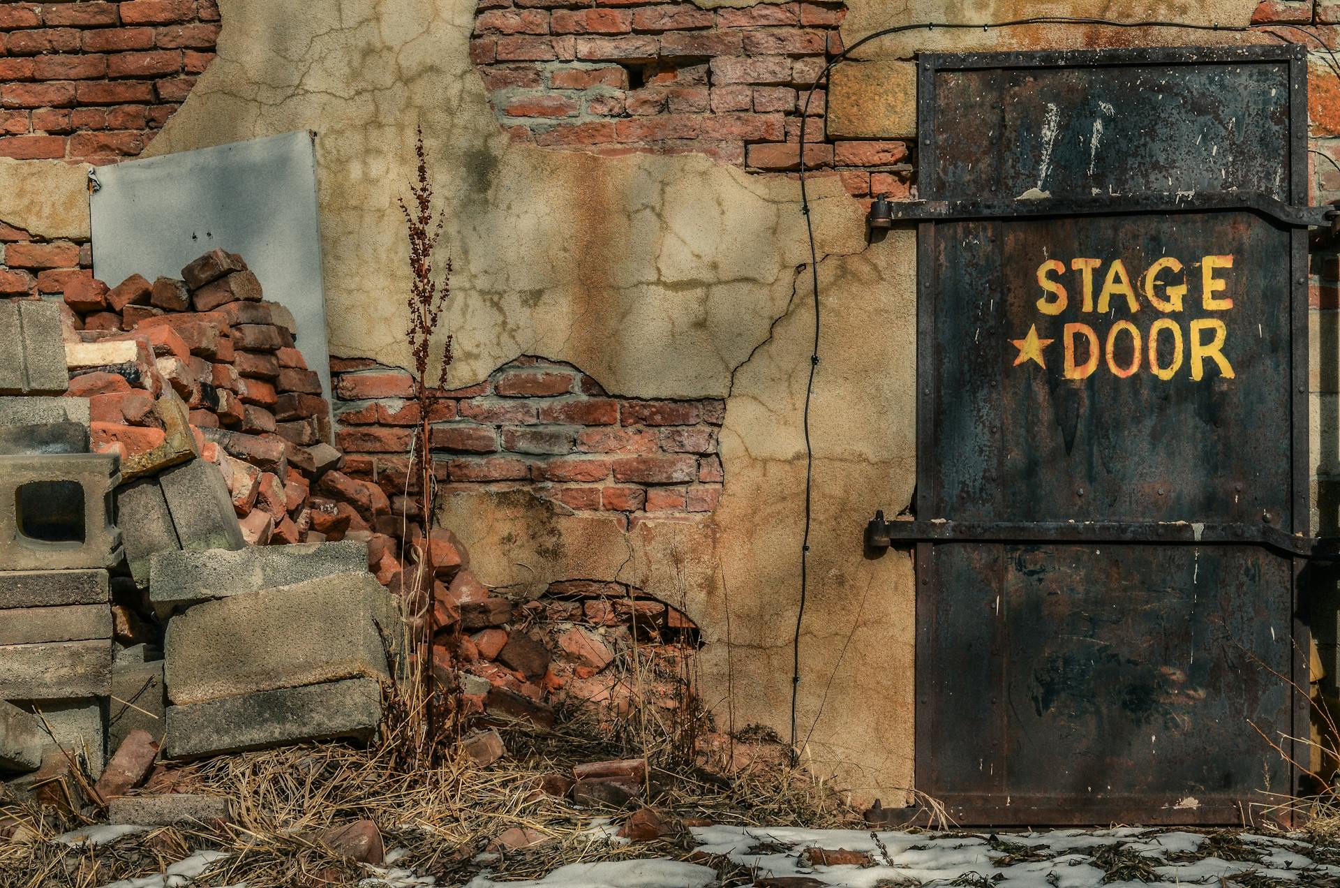 Photo of Abandoned Back Stage Door