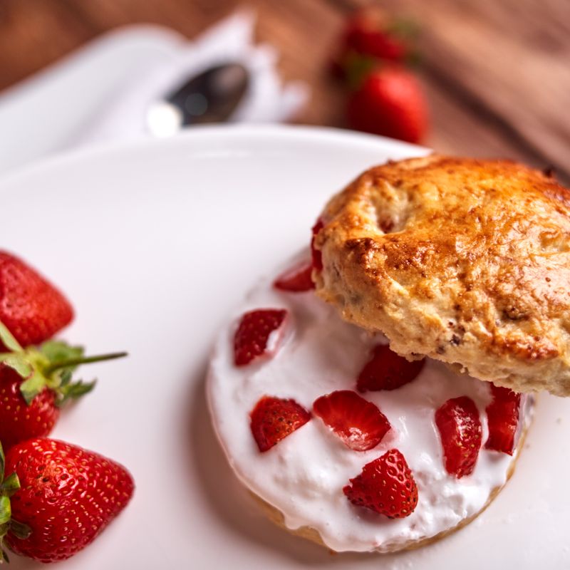 Strawberry Shortcake with Whipped Cream