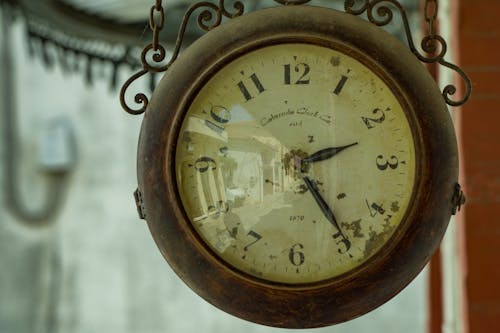 White Train Rail Clock