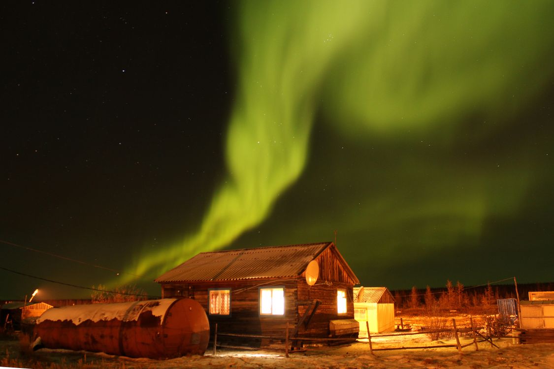 Christmas invitation Winter Cabin
