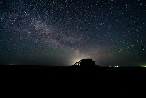 Stars over Car at Night