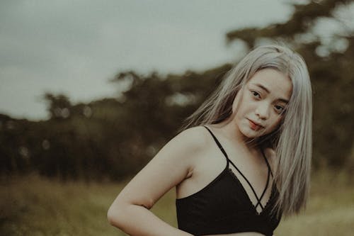 Gratis lagerfoto af asiatisk kvinde, blondine, hår