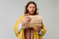 Woman in Yellow Long Sleeve Shirt Holding Brown Wooden Board
