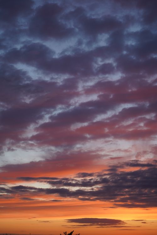 Free Beautiful sunset sky with colorful clouds in Krasnogorsk, capturing the serene transition from day to night. Stock Photo
