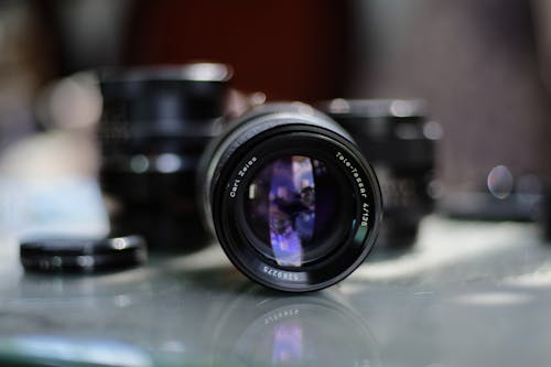 Close-Up Shot of a Camera Lens