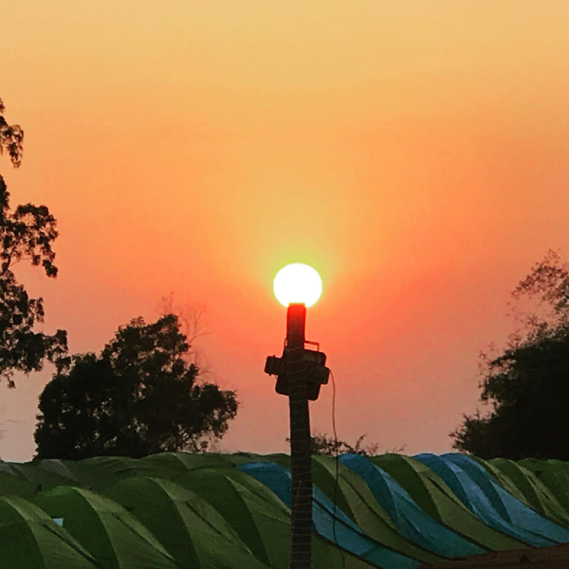 Free stock photo of Sunset Lamp