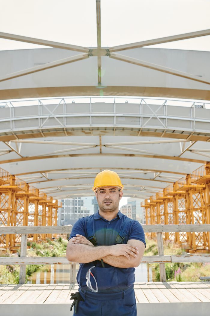 Marco Alvarez, field service mechanic at a bridge site
