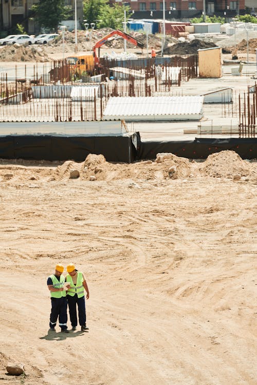 Gratis lagerfoto af arbejdstagere, droneoptagelse, fugleperspektiv