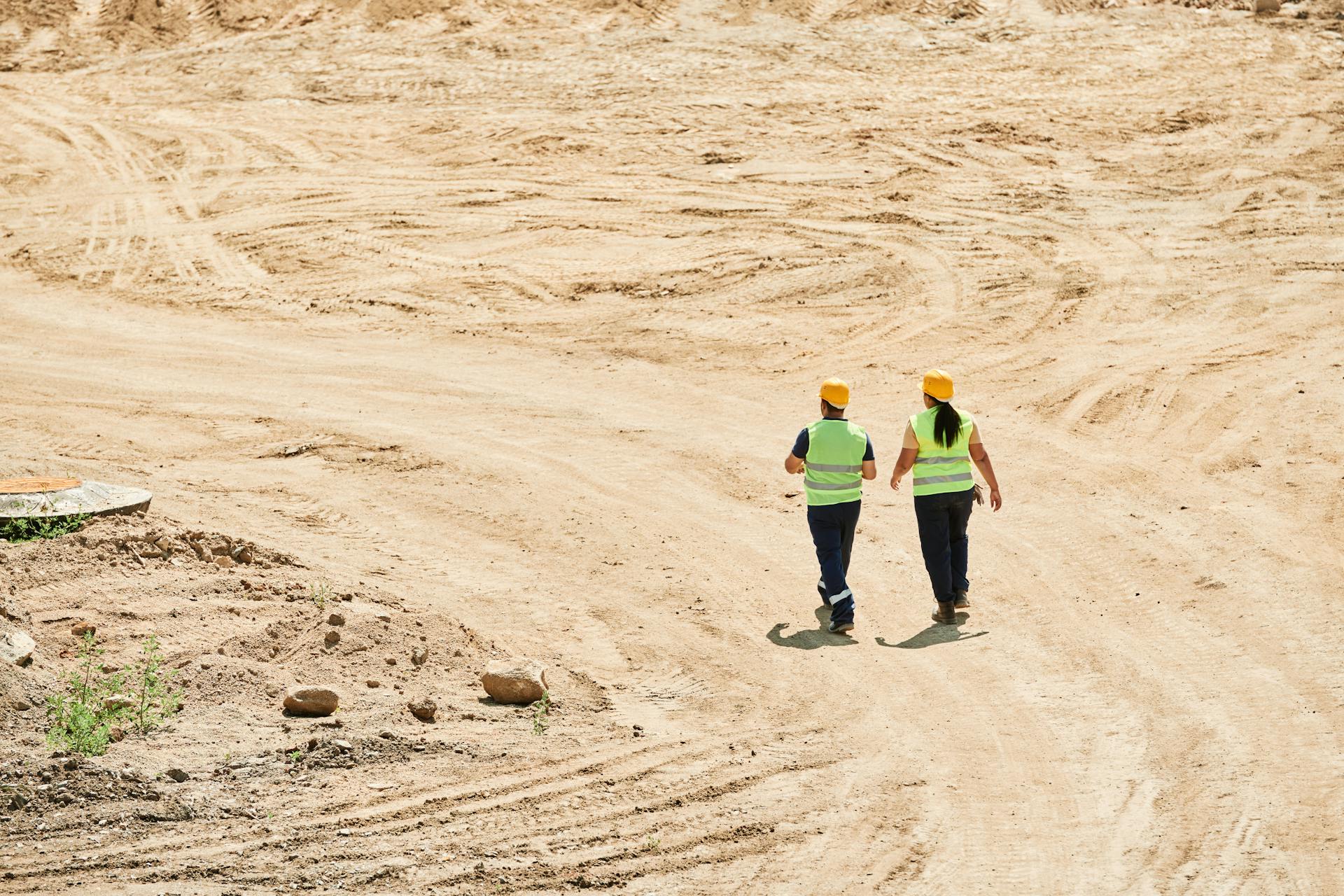 Engineers Walking on a Construction Site