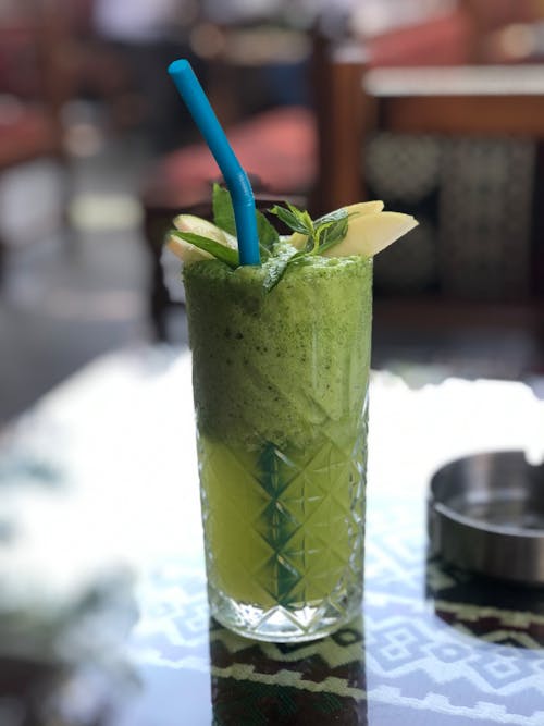 Close-Up Shot of a Glass of Fruit Shake