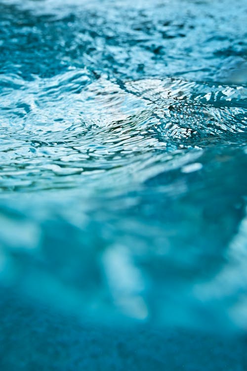 Close-Up Shot of a Water Surface