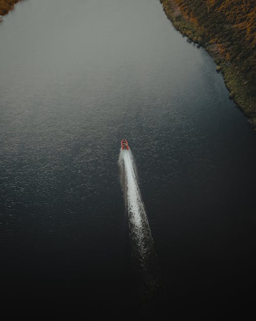 Fotobanka s bezplatnými fotkami na tému letecký záber, loď, motorový čln