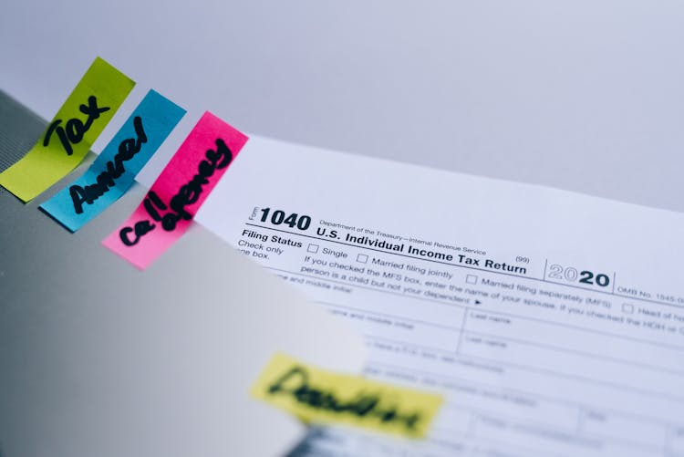 An Individual Tax Form On The Table