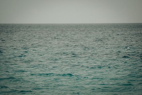 Free A serene and calm ocean view captured at Lanzarote, Spain, depicting endless blue waves. Stock Photo