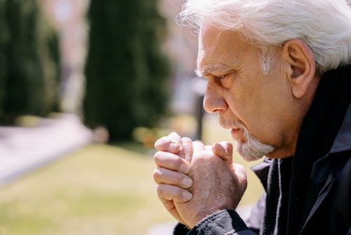 An Elderly Praying