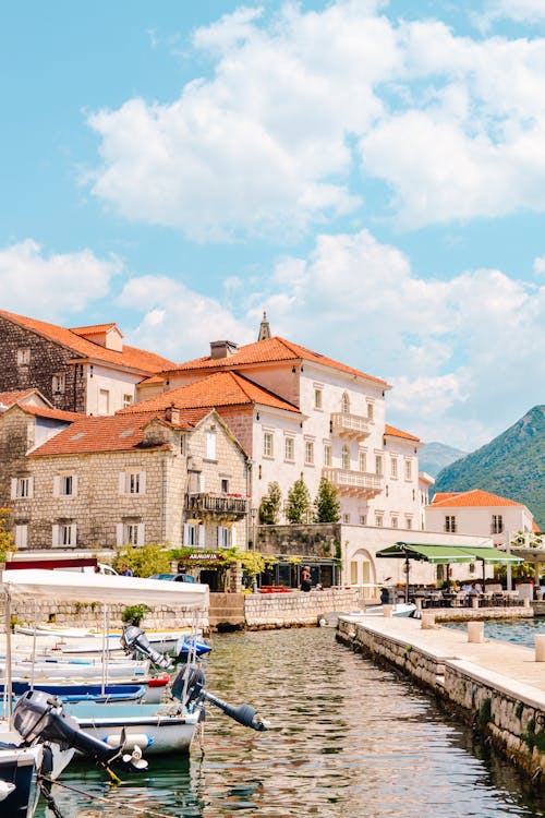 Free The Smekja Palace in Perast, Montenegro Stock Photo