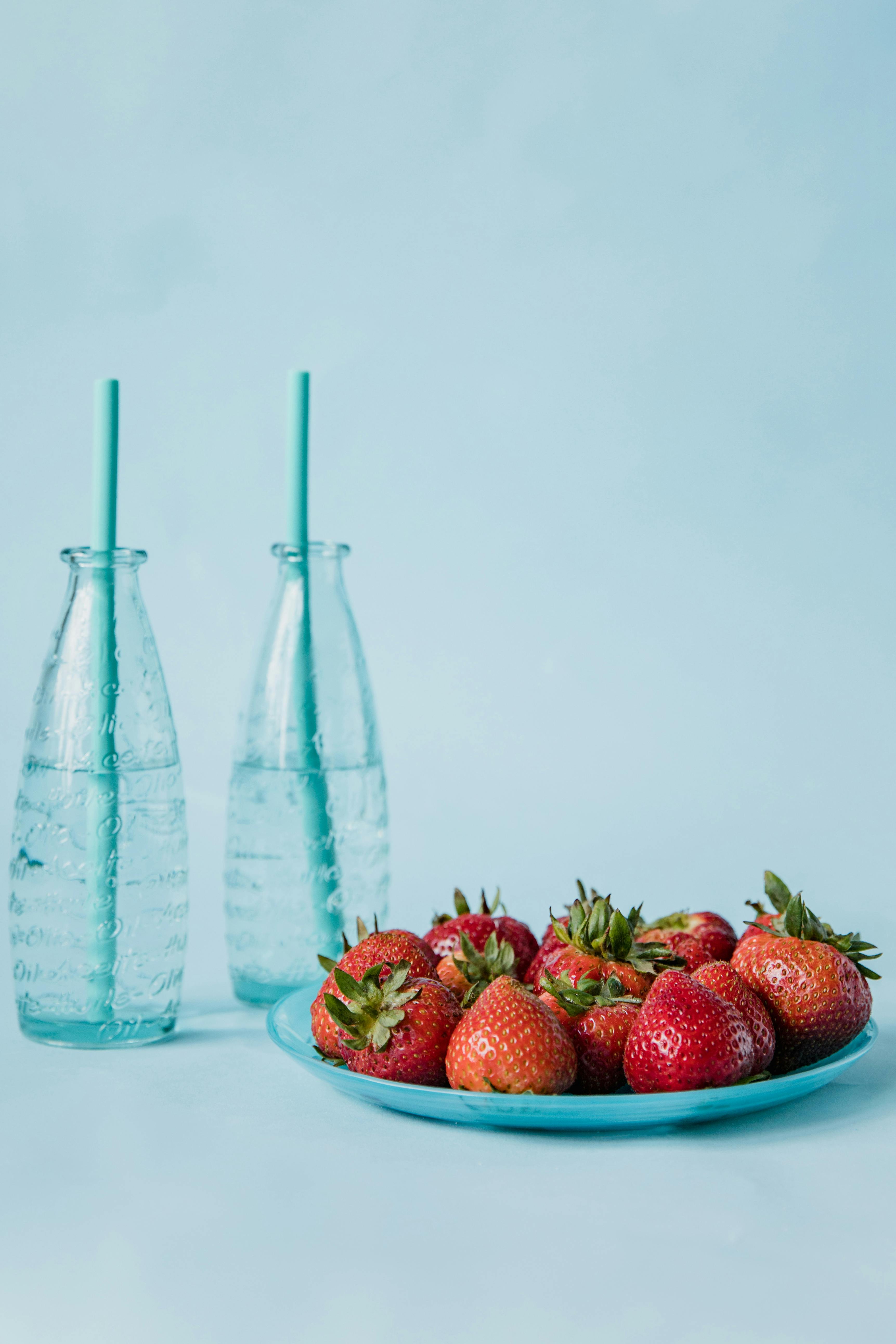 Berry Fresh Glass Water Bottle
