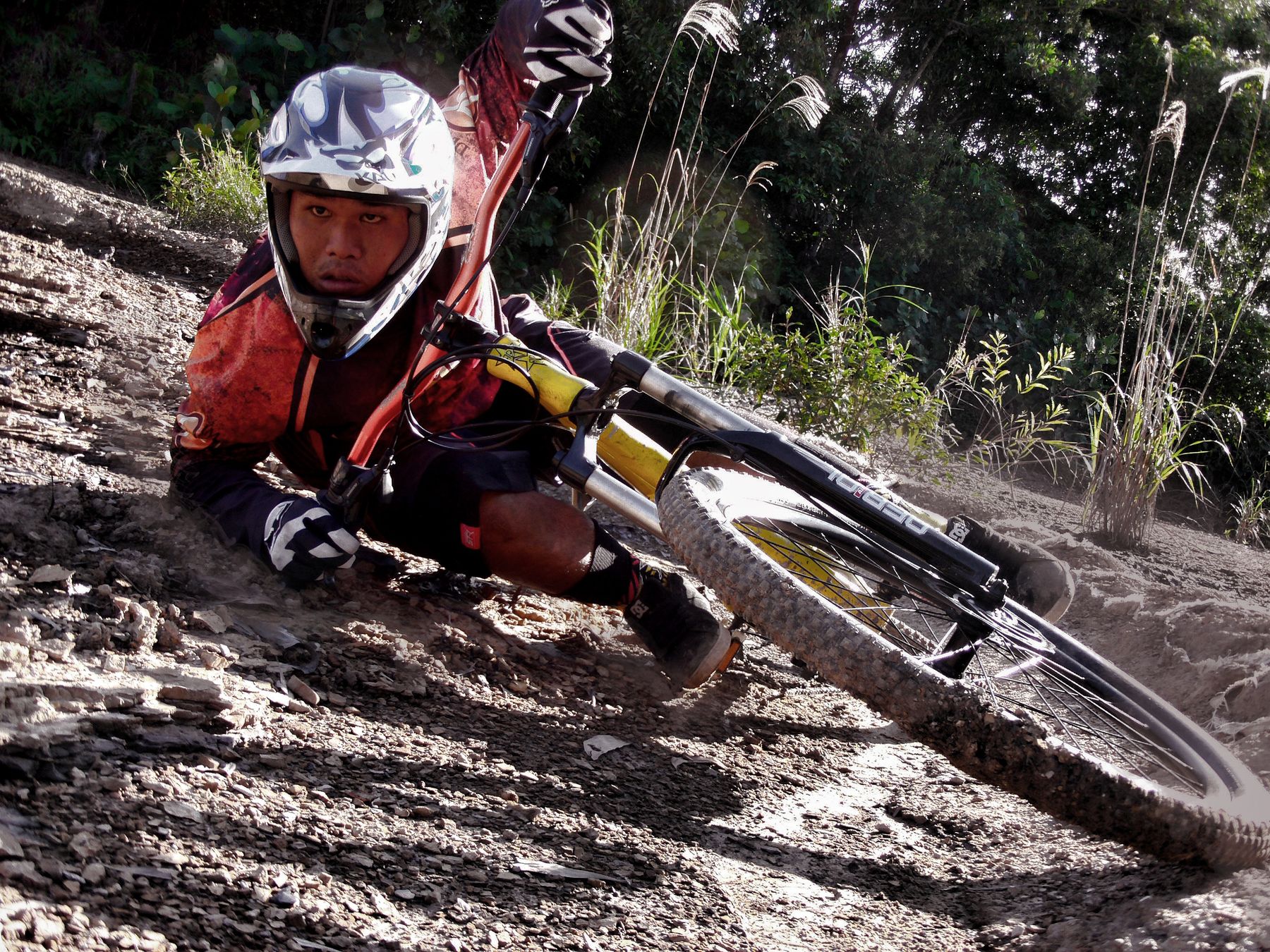 Cyclist involved in a bicycle crash