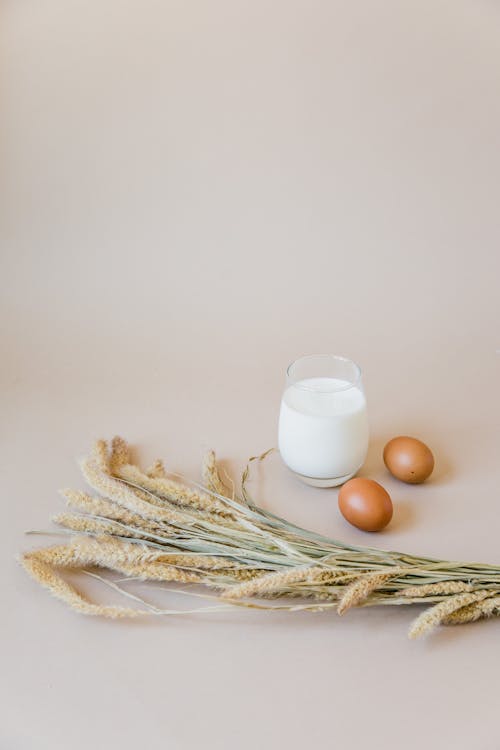 Dairy Products on White Surface