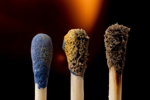 Free stock photo of burnt, fire, matchstick