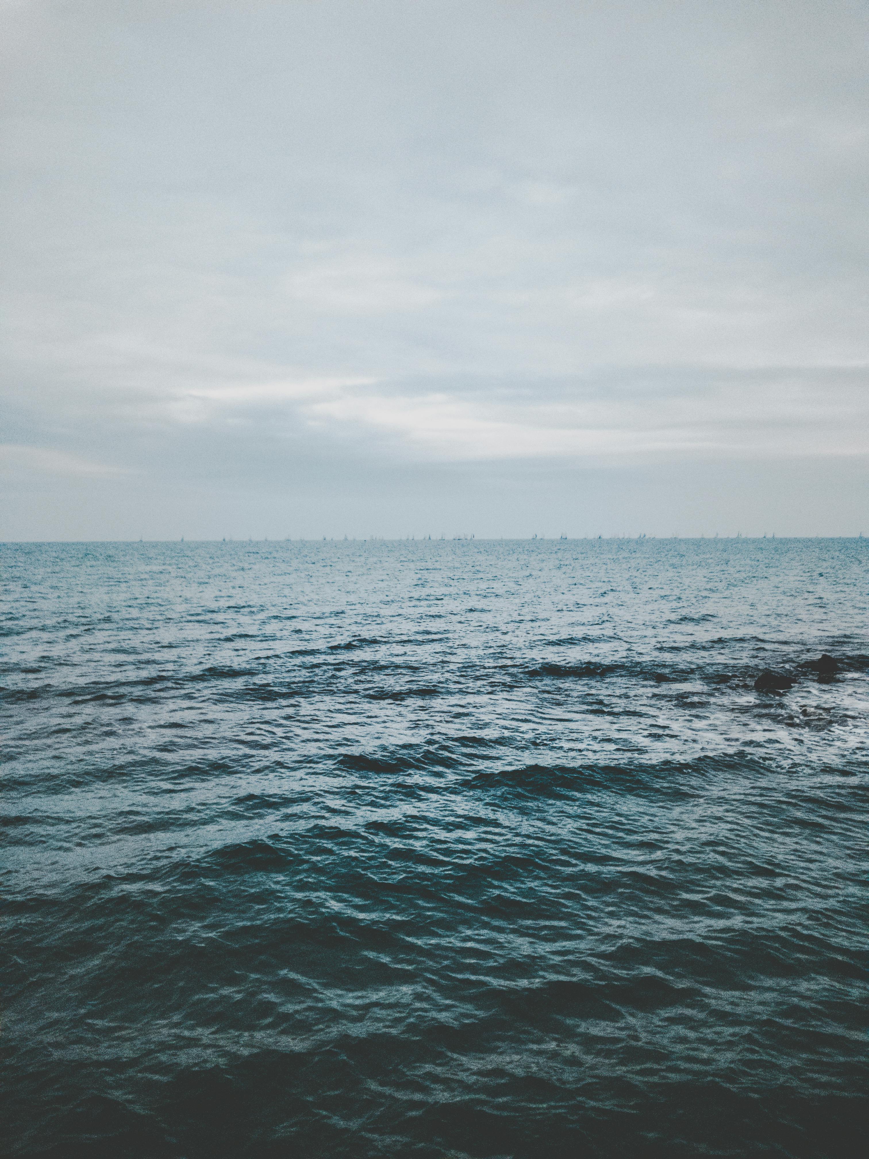 Ocean Under Cloudy Sky Free Stock Photo Ocean Under Cloudy Sky Free Stock Photo