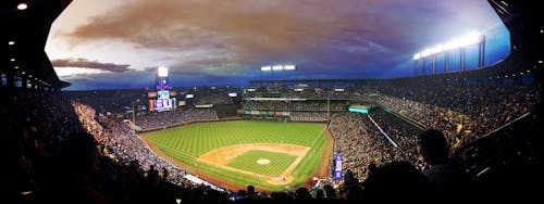 Baseball Field Fisheye Lens Photo