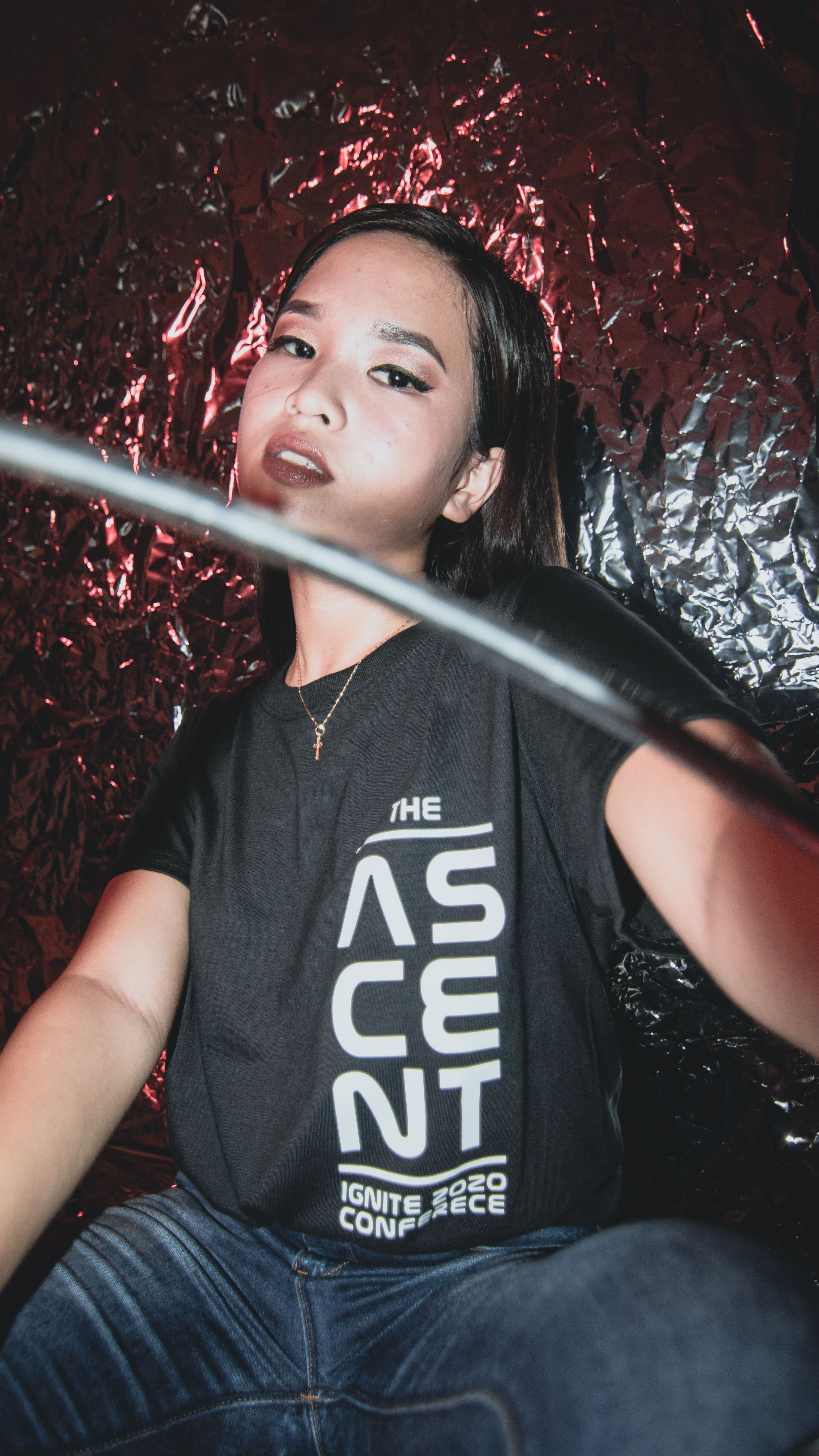 Camiseta Preta Estampada