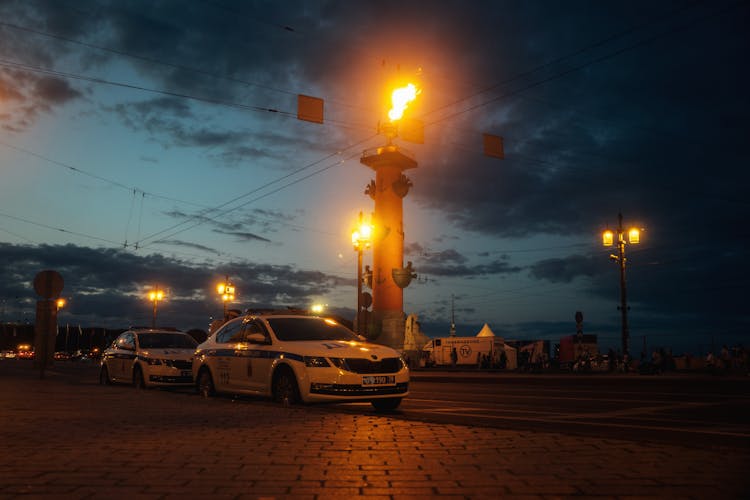 Police Cars On Patrol