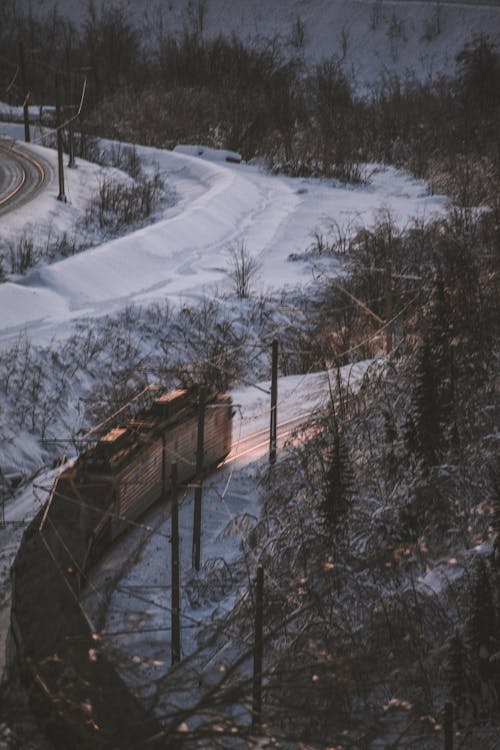 Foto d'estoc gratuïta de conjunt de trens, neu